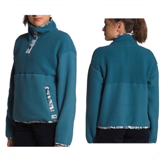 {The North Face} Liberty Cragmont Pullover Fleece in Teal - Women's Large - Picture 2 of 15